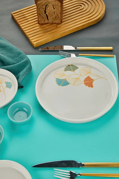 Sezka Life Barbera 18 Parça Seramik Kahvaltı Takımı 6 kişilik Kahvaltı Seti Lüx Seramik - Resim 6