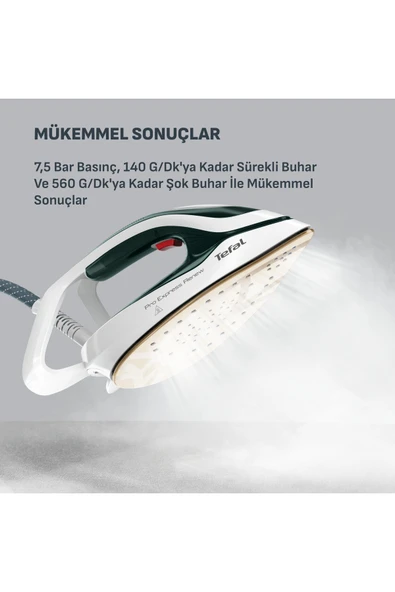 GV9E2 Pro Express Eco 140 gr Sürekli Buhar ve 560 gr Şok Buharlı 2200 Watt Buhar Kazanlı Ütü - Resim 4