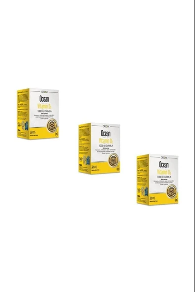 Ocean Vitamin D3 1000 Iu Damla 50 Ml 3 Adet ürün görseli