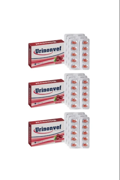 Urinonvef Cranberry 30 Yumuşak Kapsül 3 Adet ürün görseli