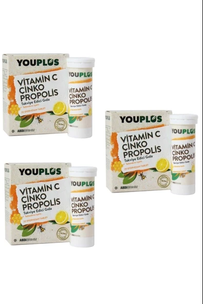 Youplus 20 Efervesan Tablet 3 Adet ürün görseli