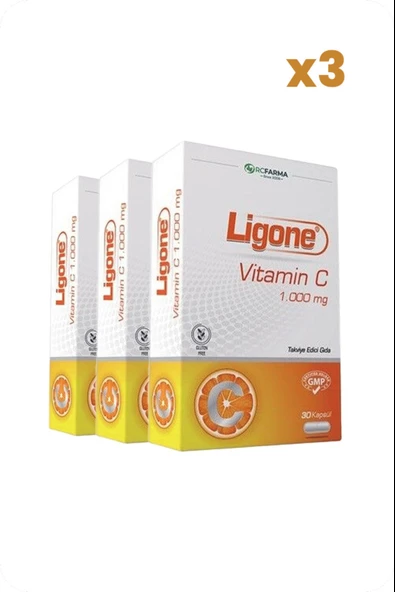 Ligone Vitamin C 1000 mg 30 Kapsül 3 Adet ürün görseli