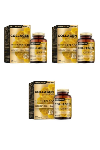 Nutraxin Collagen Beauty Complex 90 Tablet 3 Adet ürün görseli