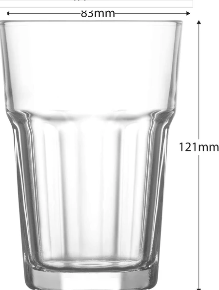 Lav Aras 3'lü Meşrubat Bardağı 365 cc - Resim 2