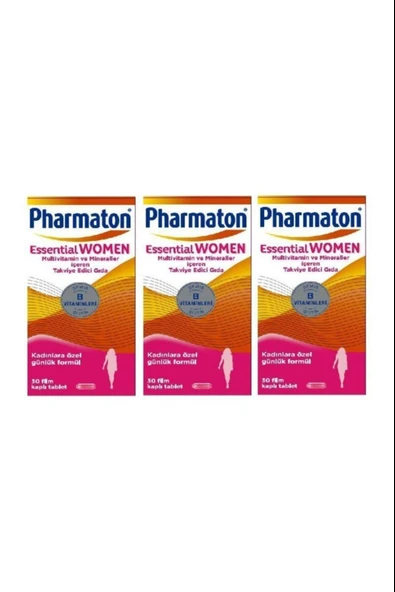 Pharmaton Essential Women 30 Tablet 3 Adet ürün görseli