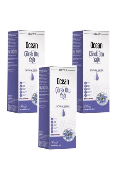 Ocean Çörek Otu Yağı Soğuk Sıkım 150 ml 3 Adet ürün görseli