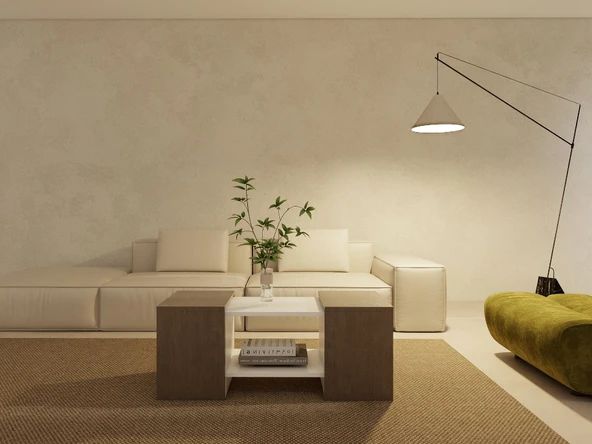 Lupo Orta Sehpa Antrasitmeşe-Beyaz ürün görseli 1