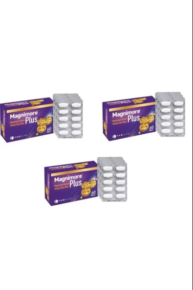 Magnimore Plus 60 Tablet 3 Adet ürün görseli
