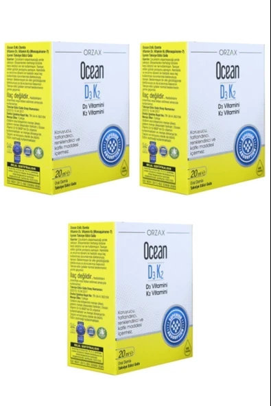 Ocean D3k2 Damla 20 ml 3 Adet ürün görseli