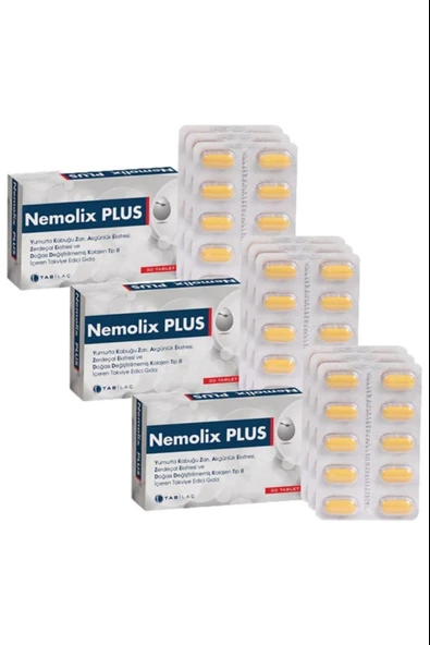 Nemolix Plus 30 Tablet 3 Adet ürün görseli