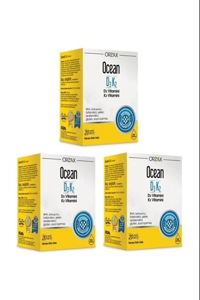 Ocean D3k2 Damla 20 ml 3 Adet ürün görseli