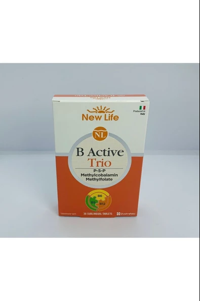 New Life B Active Trio Dil Altı 30 Tablet 3 Adet - Resim 4