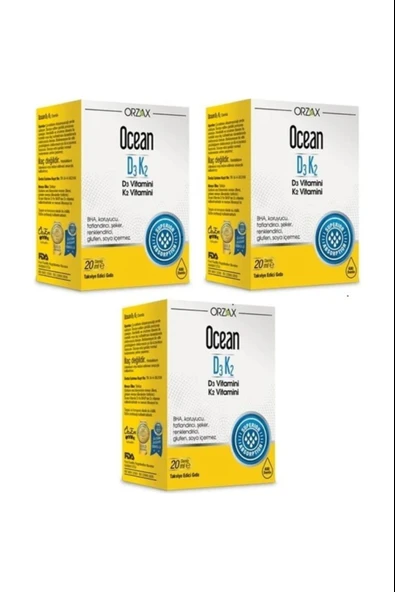 Ocean D3k2 Damla 20 ml 3 Adet ürün görseli
