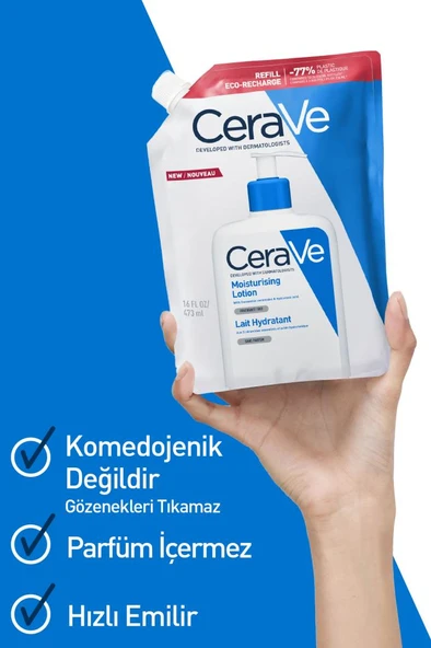 Cerave Nemlendirici Losyon Refill 473 ml - Resim 4