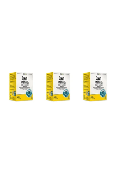 Ocean Vitamin D3 1000 Iu Damla 50 Ml 3 Adet ürün görseli