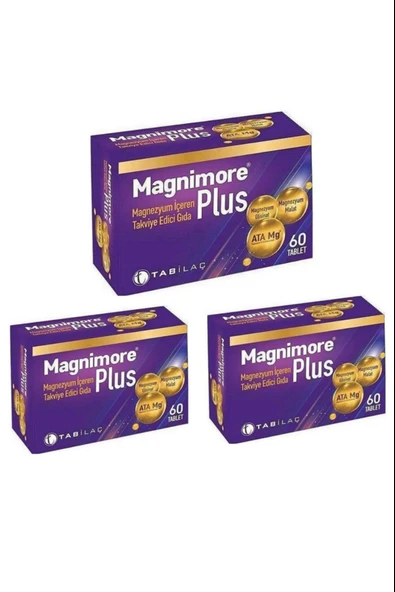 Magnimore Plus 60 Tablet 3 Adet ürün görseli