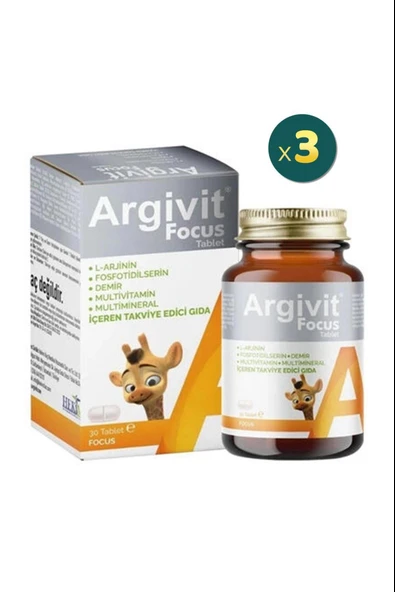 Argivit Focus 30 Tablet 3 Adet ürün görseli