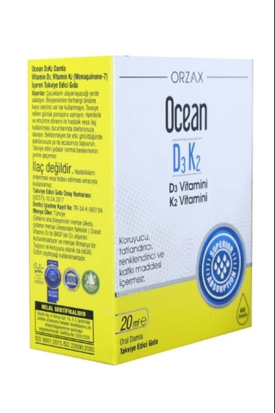 Ocean D3k2 Damla 20 ml 3 Adet - Resim 2