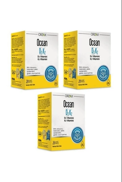 Ocean D3k2 Damla 20 ml 3 Adet ürün görseli