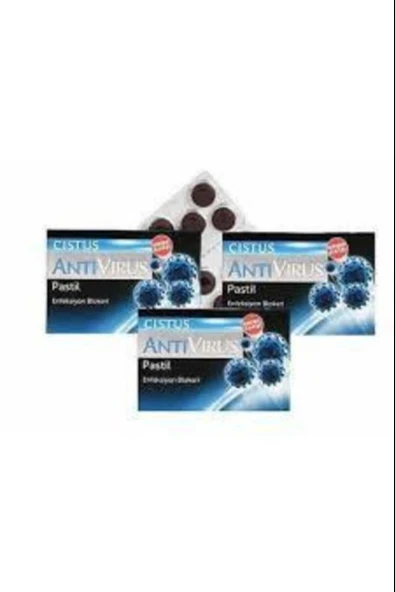 Cistus Antivirus Pastil 10 Adet 3 Adet ürün görseli