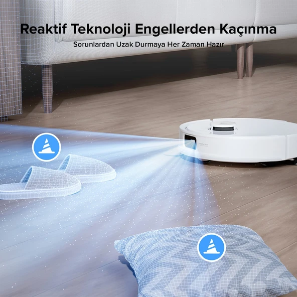 Q8 Max Pro Plus Akıllı Robot Süpürge Beyaz - Resim 5