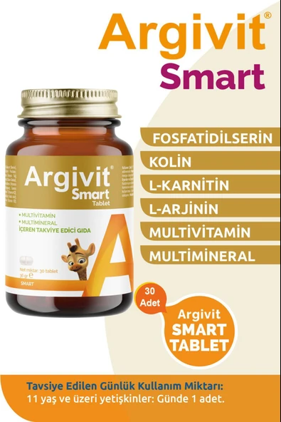 Argivit Smart 30 Tablet 3 Adet - Resim 2