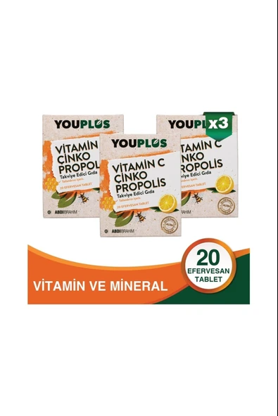 Youplus 20 Efervesan Tablet 3 Adet ürün görseli