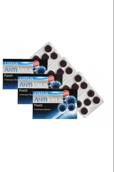 Cistus Antivirus Pastil 10 Adet 3 Adet ürün görseli