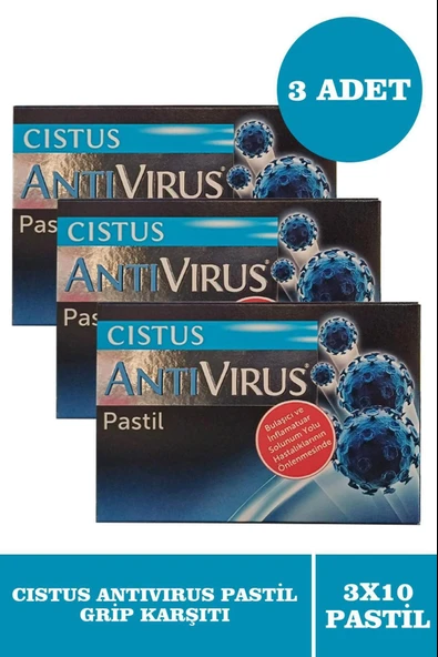 Cistus Antivirus Pastil 10 Adet 3 Adet ürün görseli