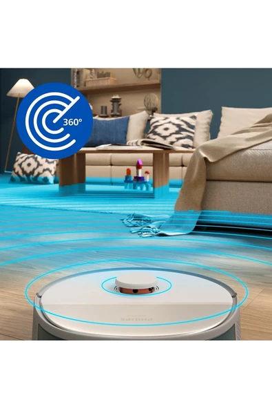 5000 Serisi Islak Kuru Robot Süpürge, Yüksek Emiş Gücü, Uzun Çalışma Süresi, Beyaz,XU5000/20 - Resim 7