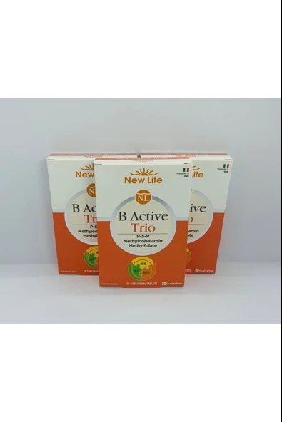 New Life B Active Trio Dil Altı 30 Tablet 3 Adet - Resim 2