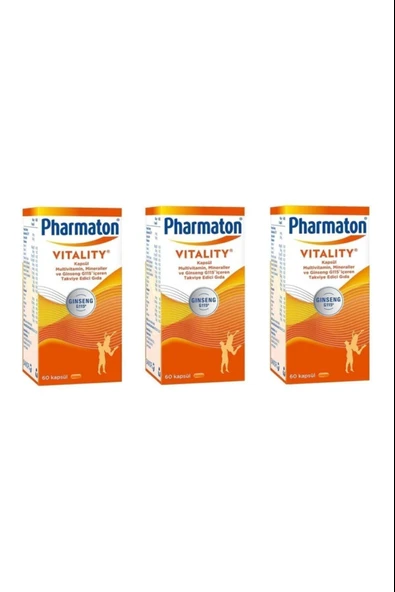 Pharmaton Vitality 60 Tablet 3 Adet ürün görseli