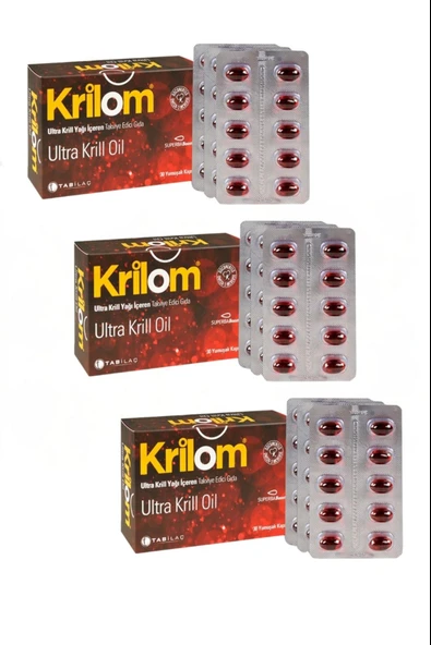 Krilom Ultra Krill Oil 30 Yumuşak Kapsül 3 Adet ürün görseli