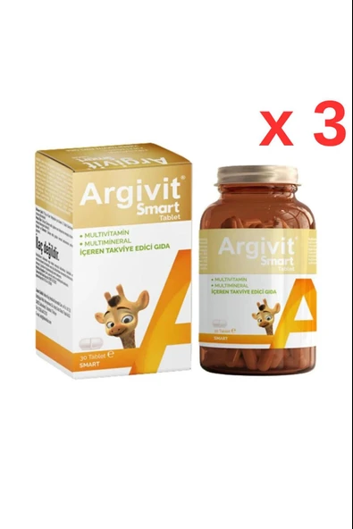 Argivit Smart 30 Tablet 3 Adet ürün görseli