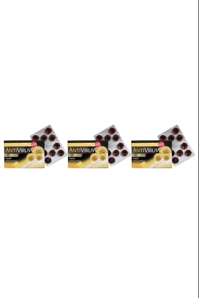 Cistus Antivirüs Ballı Limonlu Pastil 10'lu 3 Adet ürün görseli