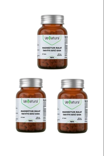 VeNatura Magnezyum Malat 60 Tablet 3 Adet ürün görseli