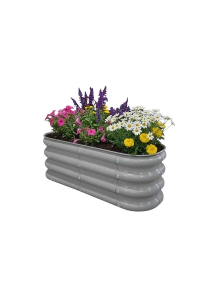 Modüler Yükseltilmiş Bahçe Yatağı Yükseltilmiş Sebze Yatağı Çiçeklik NO:1V2 (85X34) Gri ürün görseli 1