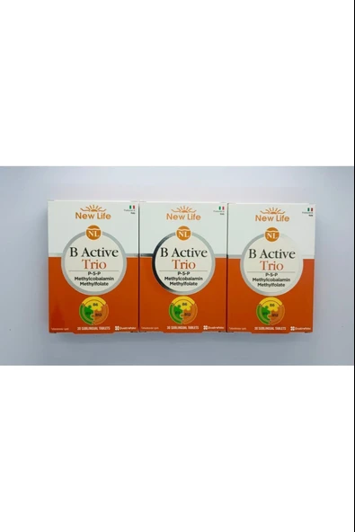 New Life B Active Trio Dil Altı 30 Tablet 3 Adet ürün görseli