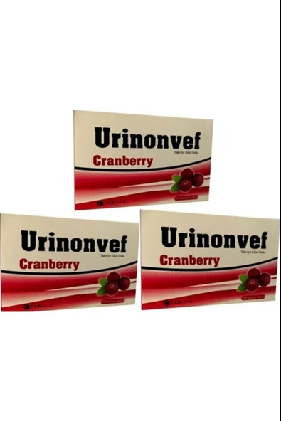Urinonvef Cranberry 30 Yumuşak Kapsül 3 Adet ürün görseli