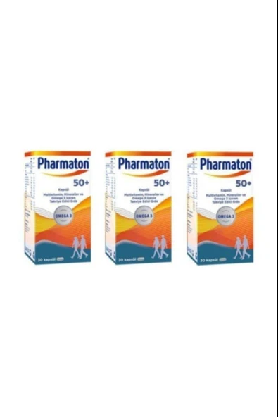 Pharmaton 50 Plus 30 Kapsül 3 Adet ürün görseli