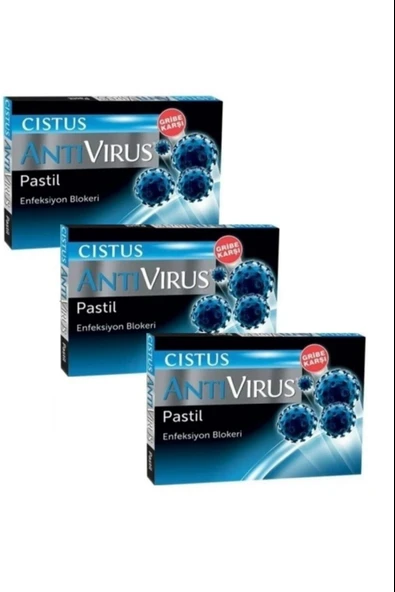 Cistus Antivirus Pastil 10 Adet 3 Adet ürün görseli