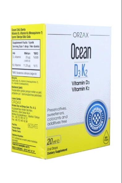 Ocean D3k2 Damla 20 ml 3 Adet - Resim 4