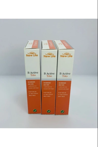 New Life B Active Trio Dil Altı 30 Tablet 3 Adet - Resim 5