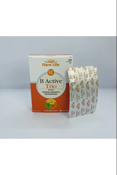 New Life B Active Trio Dil Altı 30 Tablet 3 Adet - Resim 6