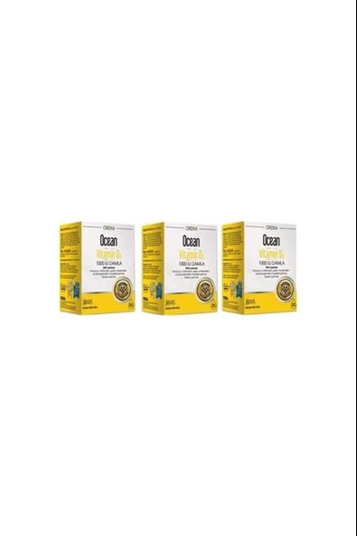 Ocean Vitamin D3 1000 Iu Damla 50 Ml 3 Adet ürün görseli