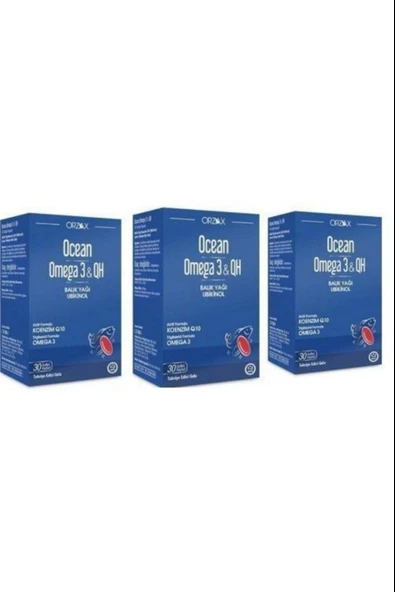 Ocean Omega 3 & Qh 30 Yumusak Kapsul 3 Adet ürün görseli