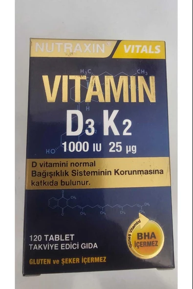 Nutraxin D3K2 120 Tablet 3 Adet - Resim 2
