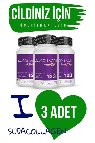 Suda Collagen Multiform 90 Tablet 3 Adet - Resim 2