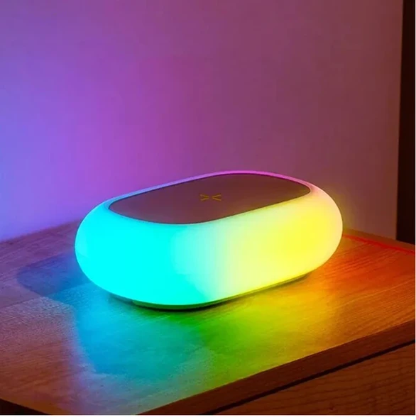 ALLY K31 Kablosuz Şarj Cihazı RGB Gece Lambası ürün görseli