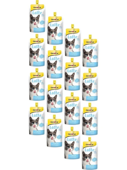 Gimcat Latte Cat Milk Kalsiyumlu Sıvı Kedi Sütü 200 ml (16 Adet) ürün görseli 1
